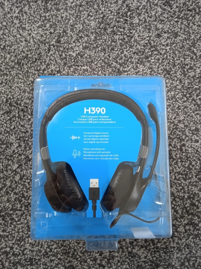 Brand new Logitech H390 Wired Headset 